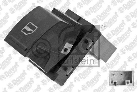 FEBI 37485 Cam Acma Kapama Anahtari Yolcu Tarafi Tekli Caddy Golf V Passat / Cc T6 Amarok Jetta Polo Scirocco